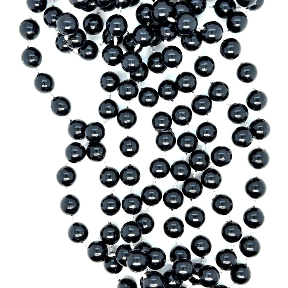 2 Black Beaded‎ Necklaces (n3)